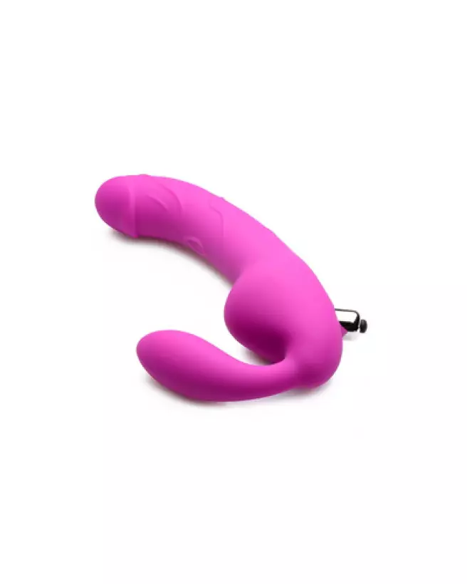 Photo gode ceinture Royal Rider vibrant sans bretelles de XR Brands en silicone-1