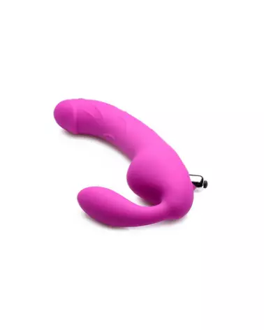 Photo gode ceinture Royal Rider vibrant sans bretelles de XR Brands en silicone-1