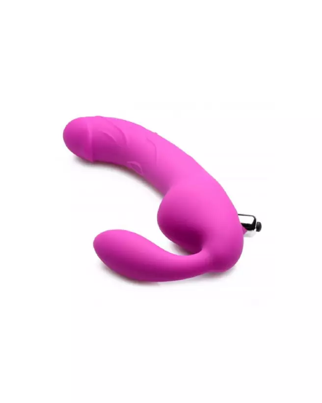Photo gode ceinture Royal Rider vibrant sans bretelles de XR Brands en silicone-3