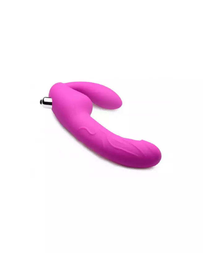 Photo gode ceinture Royal Rider vibrant sans bretelles de XR Brands en silicone-4