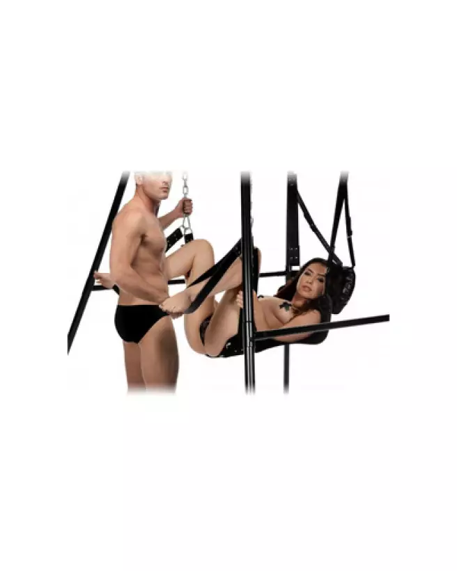 Balançoire sexuelle Extreme Sling and Stand XR Brands pour plaisir aérien et positions innovantes-1