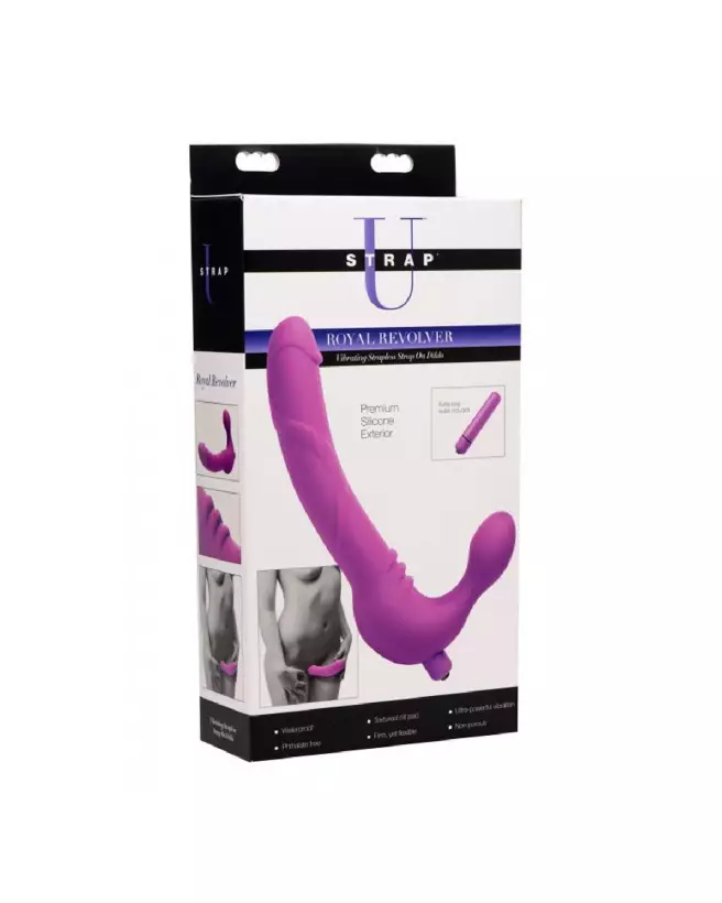 Image du Royal Rider Vibrating Silicone Strapless Strap-On par XR Brands-2