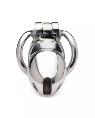 Image de la cage de chasteté Rikers 24-7 en acier inoxydable par XR Brands-3