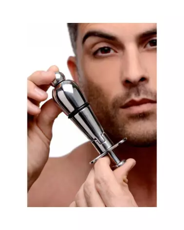 Petite Stainless Steel Butt Lock par XR Brands en métal-1