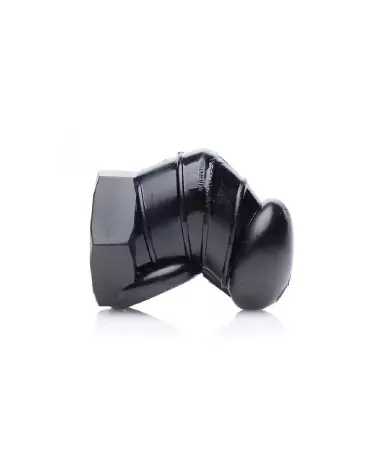 Cage de chasteté noire avec clous de XR Brands pour contrôle durable et sécurisé-4