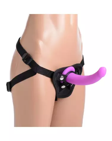 Navigator G-Spot Silicone Dildo with Harness par XR Brands-5