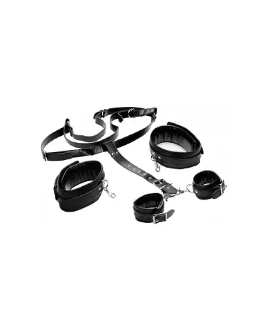 Image du Thigh Strap with Wrist Cuffs de XR Brands, harnais réglable pour poignets-4