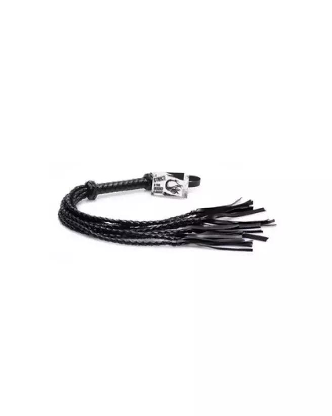 Flogger tressé XR Brands pour jeux BDSM-1