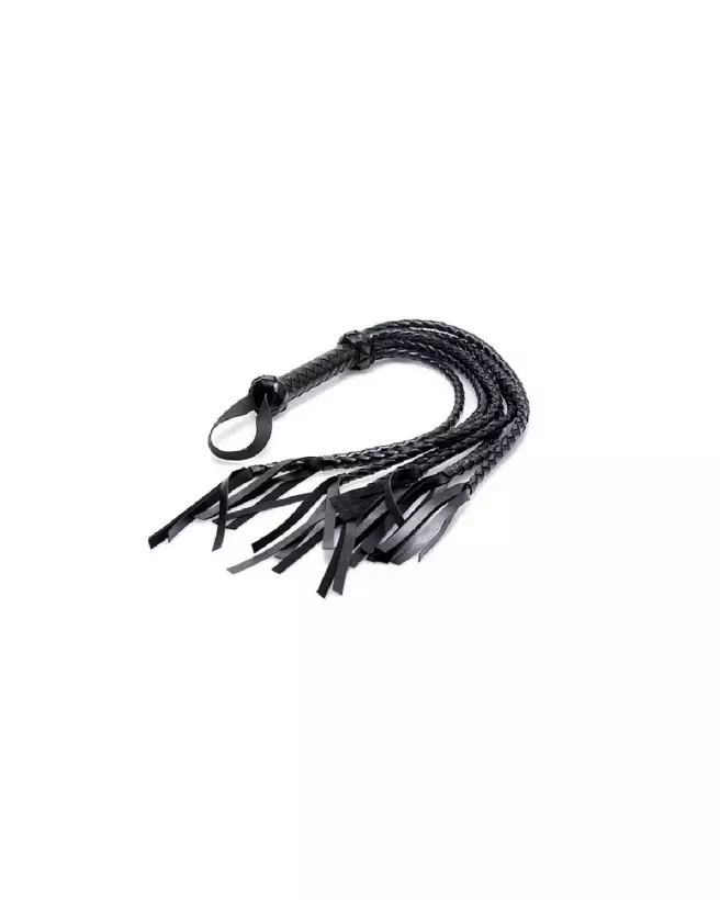 Flogger tressé XR Brands pour jeux BDSM-3