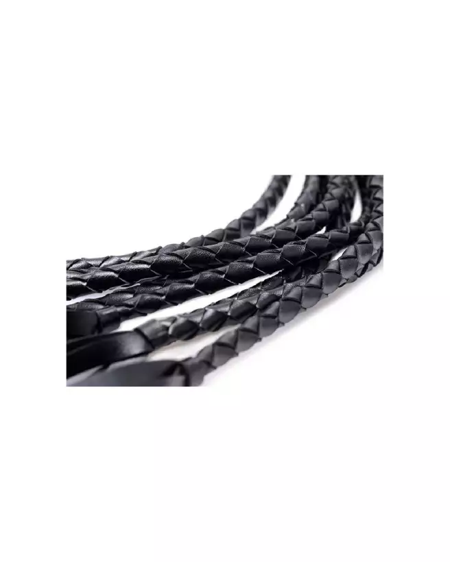 Flogger tressé XR Brands pour jeux BDSM-4