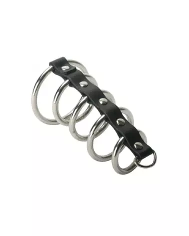 Gates of Hell 5 Rings par XR Brands, Anneaux Cockring en Métal-4