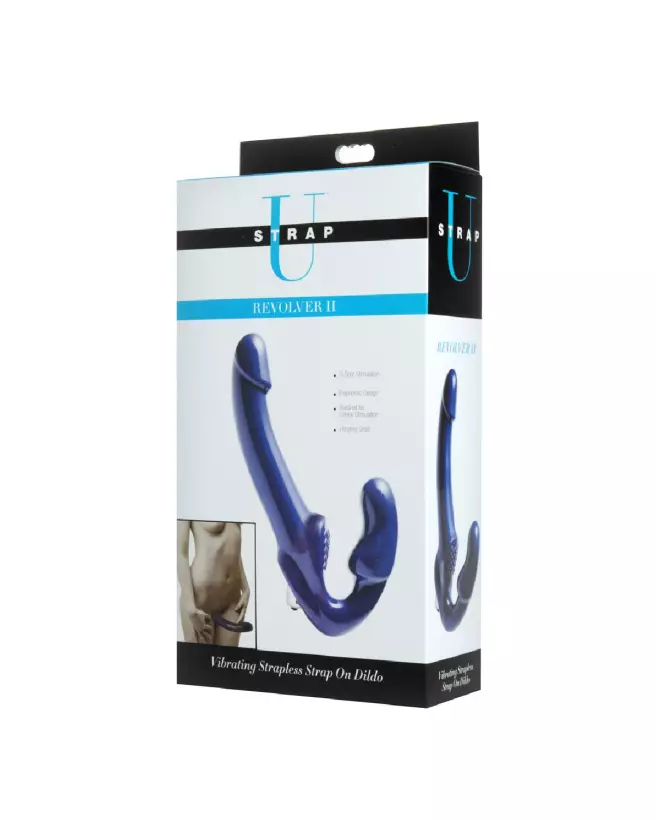 Revolver II Strapless Vibrating Dildo par XR Brands en action-2