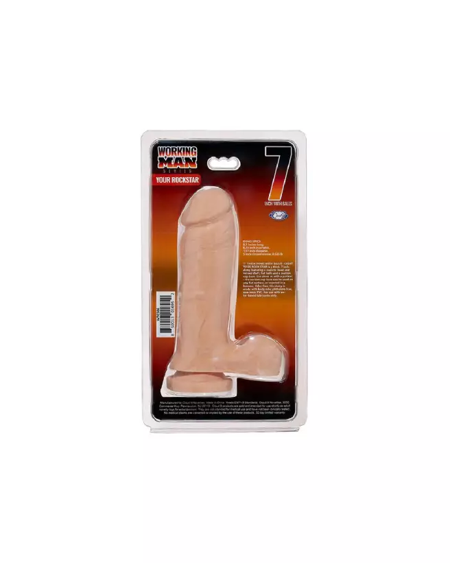 Image du Dildo Working Man de Cloud 9 - Sextoy Réaliste 18 cm-3