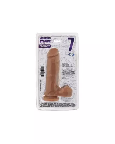 Dildo Working Man Cloud 9 réaliste 18 cm pour une expérience authentique-3