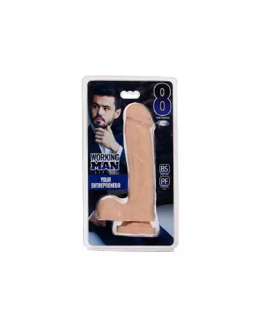 Image du Working Man Entrepreneur Dildo 20 cm par Cloud 9, sextoy réaliste et ergonomique-2
