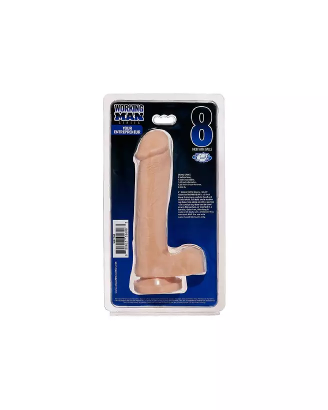 Image du Working Man Entrepreneur Dildo 20 cm par Cloud 9, sextoy réaliste et ergonomique-3