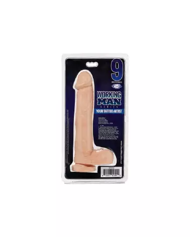 Image du Dildo Working Man Cloud 9 de 9 pouces - Sextoy Réaliste et Détailé-3
