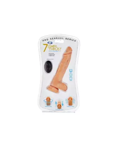 Image du dildo Pro Sensual Swirl Thrust de Cloud 9, sextoy réaliste 18 cm-2