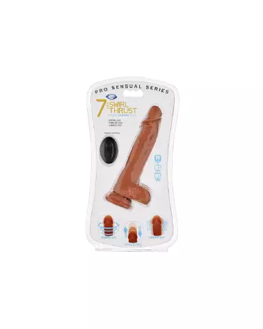 Image du Cloud 9 Pro Sensual Swirl Thrust, dildo réaliste de 18 cm-2