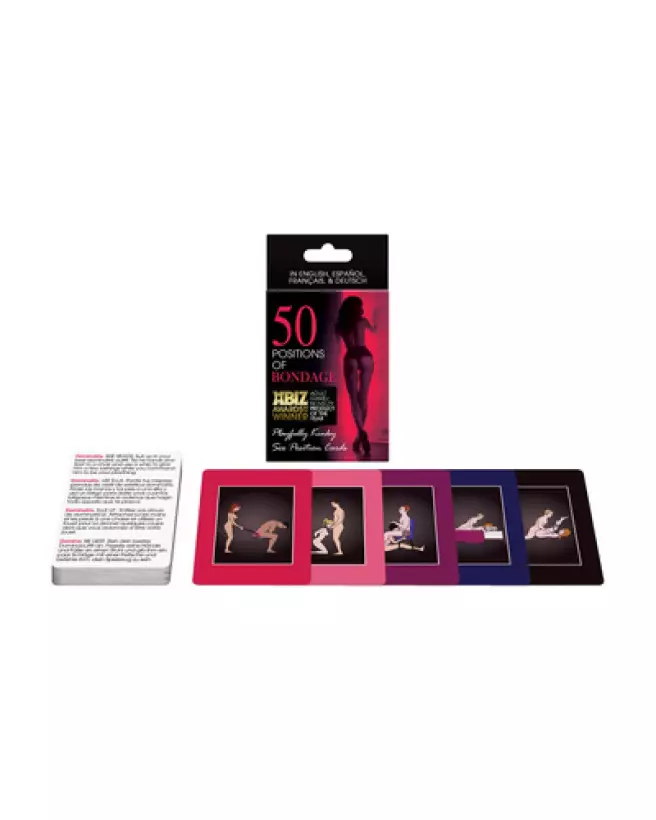 Image du jeu 50 Positions of Bondage par KHEPER GAMES, jeu de cartes érotique pour couples-1