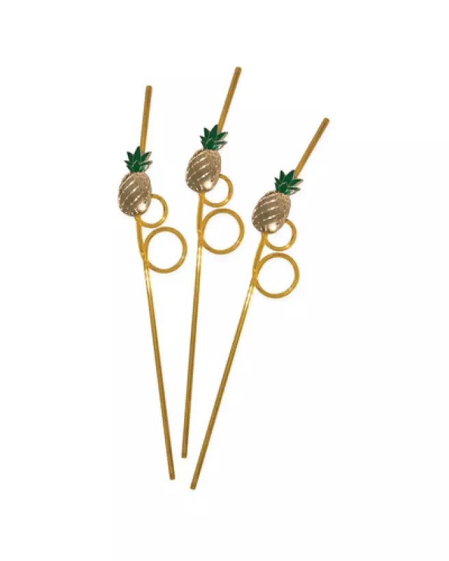 Pailles ananas tropicales KHEPER GAMES pour EVJF et soirées festives-1