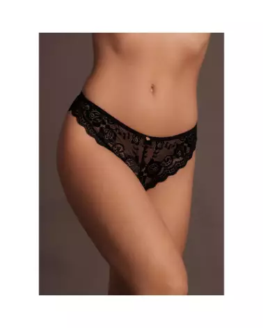 Claire Elastic Lace Brief with Golden Details by Le Désir-1