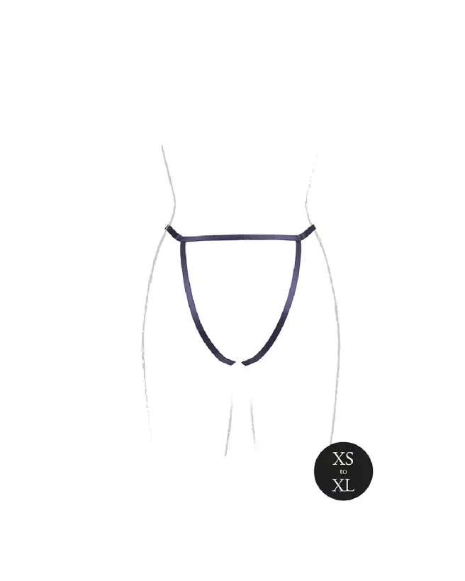 Le Désir by Shots string ouvert avec détails dorés ajustable et séduisant-7