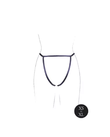 Le Désir by Shots string ouvert avec détails dorés ajustable et séduisant-7