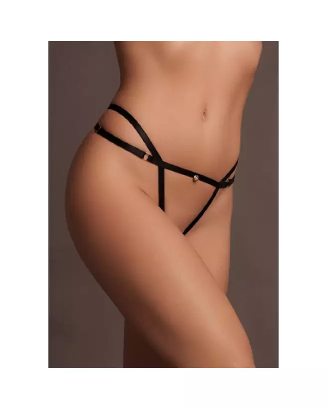Sophia culotte ouverte ajustable avec détails dorés par Le Désir-1
