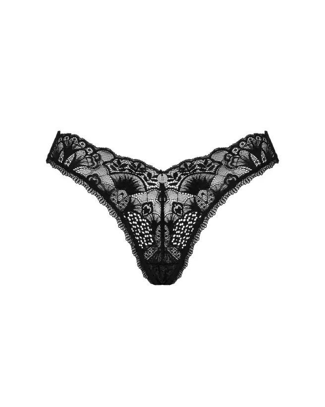 String Donna Dream noir Obsessive - Lingerie fine et élégante-11