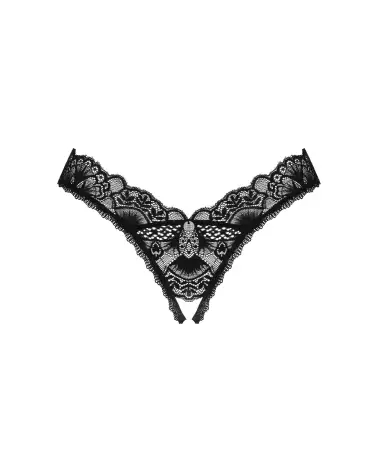 Image du string ouvert Donna Dream noir par Obsessive, lingerie séduisante et confortable-11