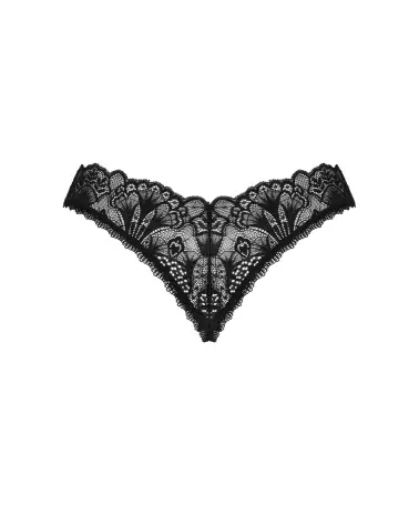 Image du string ouvert Donna Dream noir par Obsessive, lingerie séduisante et confortable-12