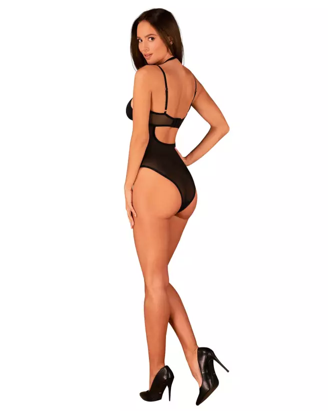 Body Selinne Noir Obsessive - Lingerie de Luxe pour Femme-4