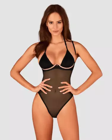 Body Selinne Noir Obsessive - Lingerie de Luxe pour Femme-5