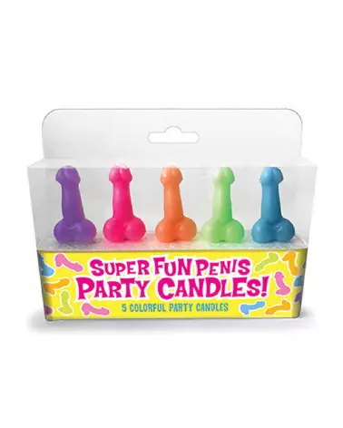 Bougies Super Fun Penis Little Genie pour EVJF et fêtes-3