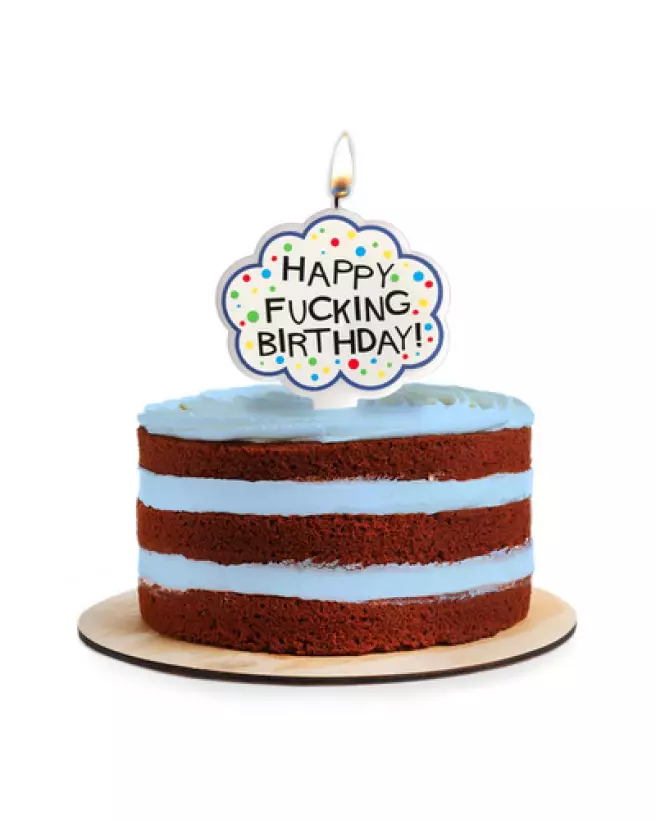 Image de la bougie X-Rated Birthday de Little Genie pour EVJF et fêtes adultes-1
