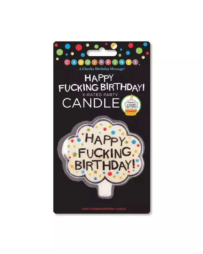 Image de la bougie X-Rated Birthday de Little Genie pour EVJF et fêtes adultes-3