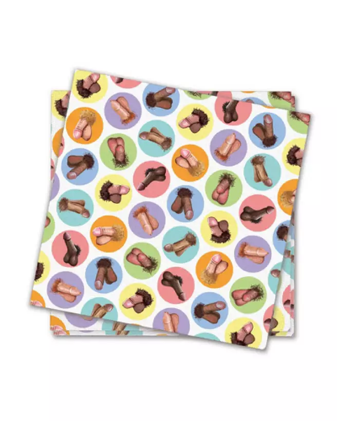 Image des serviettes Dirty Penis pour EVJF par Little Genie Productions - idéales pour fêtes et célébrations-1