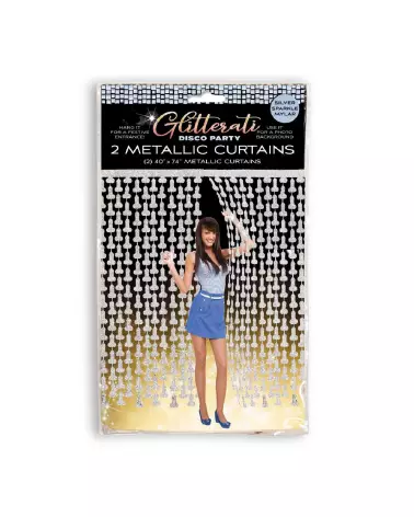 Rideaux Glitteratti Disco Pénis de Little Genie pour EVJF-2