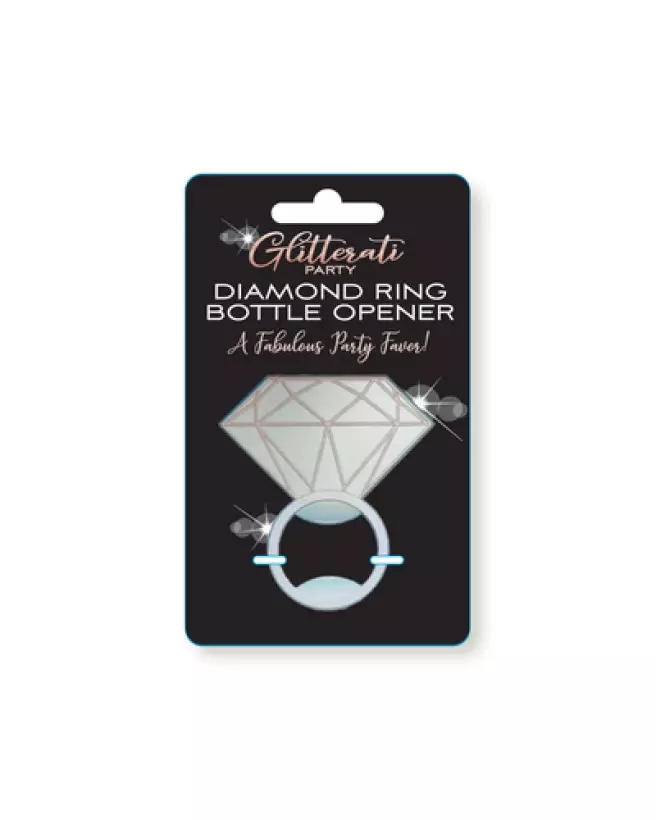 Image de l'ouvre-bouteille diamant Glitterati de Little Genie, idéal pour EVJF et fêtes-1