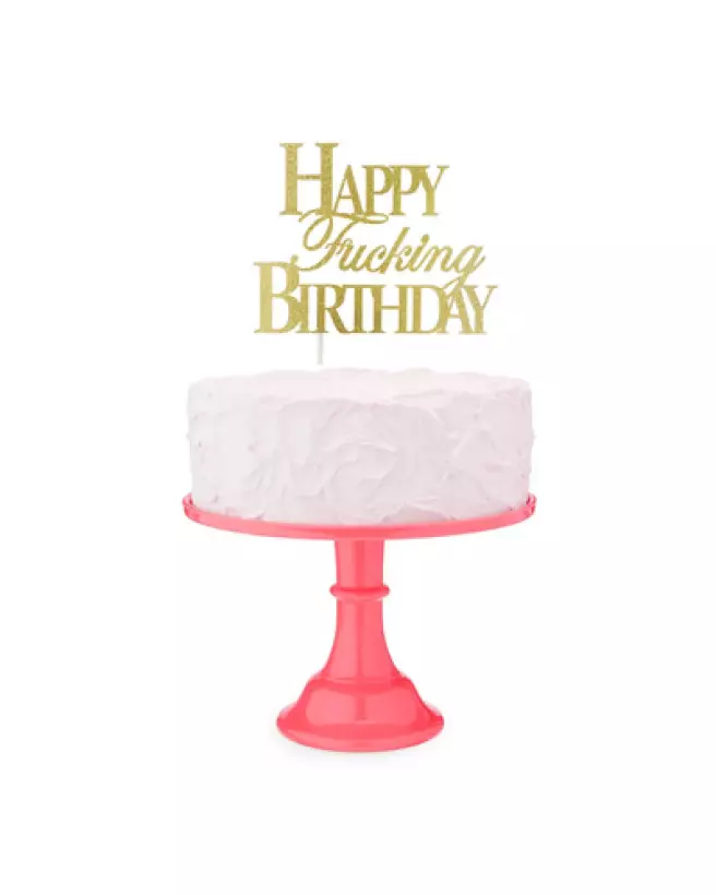 Cake Topper Happy F'ing Birthday Little Genie pour EVJF et fêtes anniversaire-1