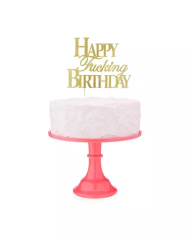 Cake Topper Happy F'ing Birthday Little Genie pour EVJF et fêtes anniversaire-1