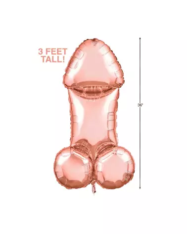 Ballon Mylar Rose Gold 3ft pour EVJF et fêtes par Little Genie Productions-3