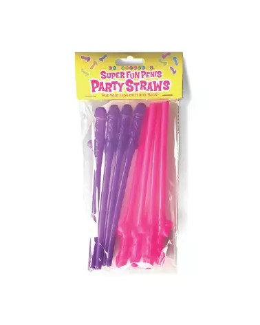 Pailles en forme de pénis Little Genie pour EVJF et soirées festives-3