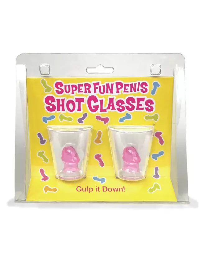 Image de verres à shot en forme de pénis pour EVJF et fêtes, Little Genie Productions-2