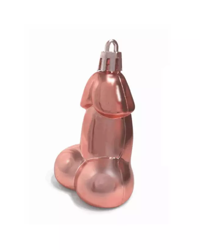 Image des Ornements Pénis Métalliques Glitterati par Little Genie pour Décoration Humoristique-1