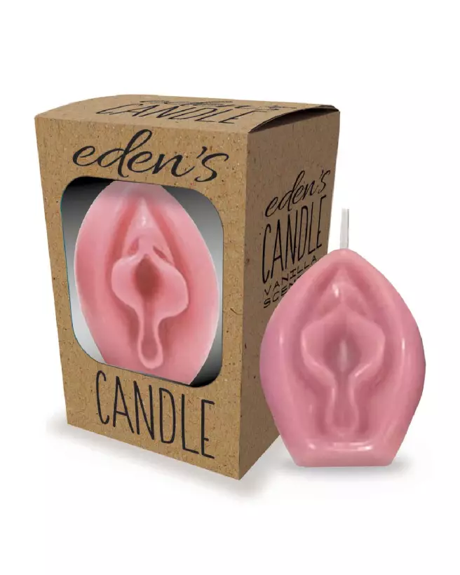 Image de Bougie Eden's Candle Vanille Forme Vagin par Little Genie-2