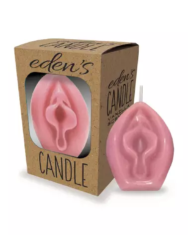 Image de Bougie Eden's Candle Vanille Forme Vagin par Little Genie-2