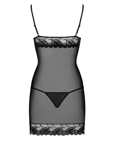 Nuisette Wonderia Noir Obsessive - Lingerie Sensuelle et Élégante-6