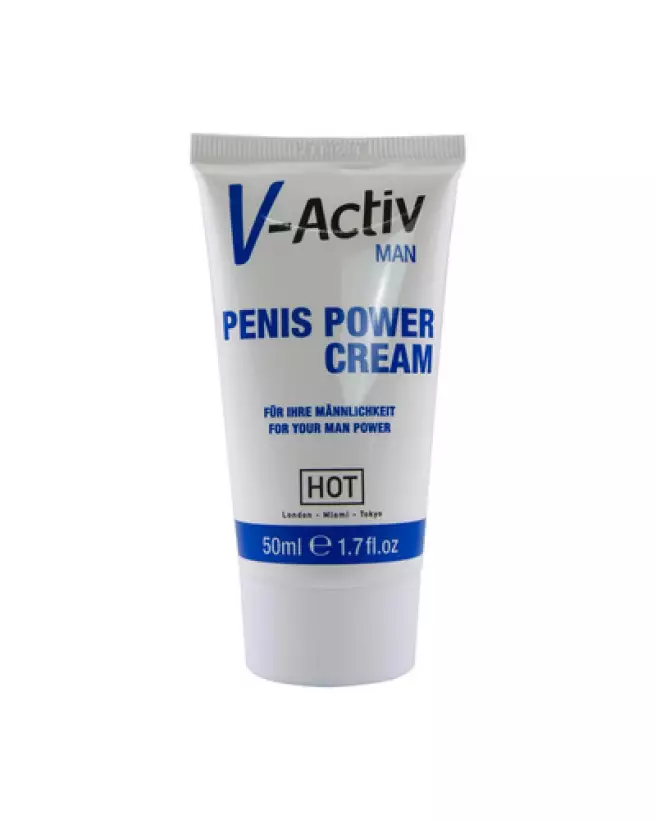 Image de crème V-Activ Penis Power HOT pour amélioration performance masculine 50ml-1